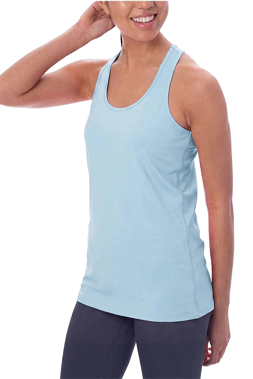 FEMME DÉBARDEUR BLEU TURQUOISE