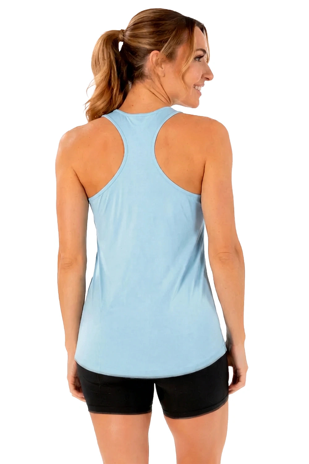 FEMME DÉBARDEUR BLEU TURQUOISE