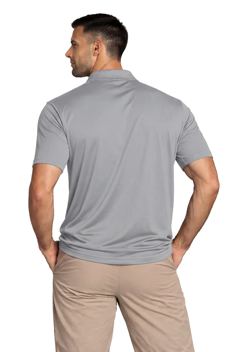 HOMME POLO GRIS