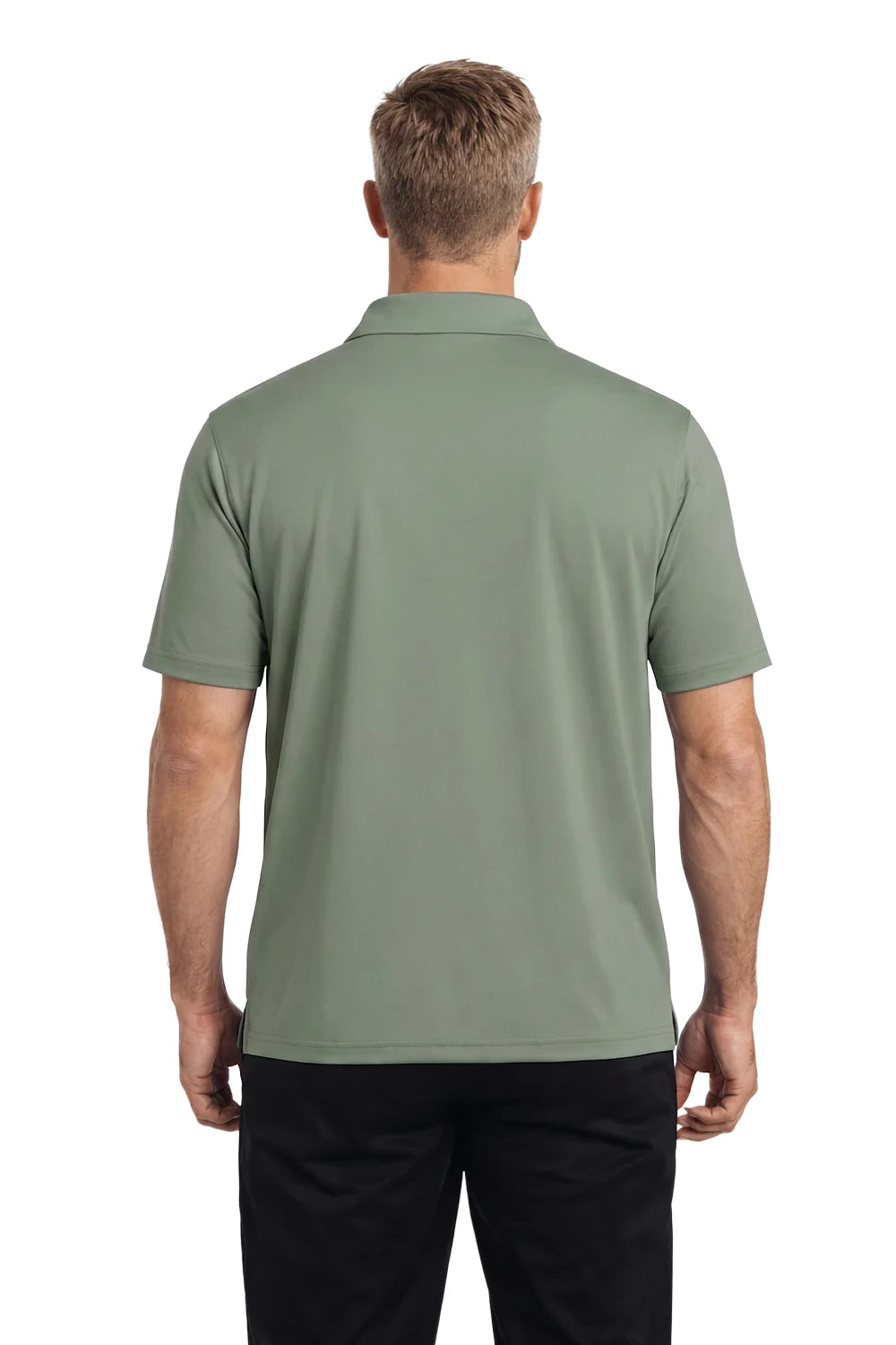 HOMME POLO VERT KAKI