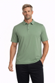 HOMME POLO VERT KAKI