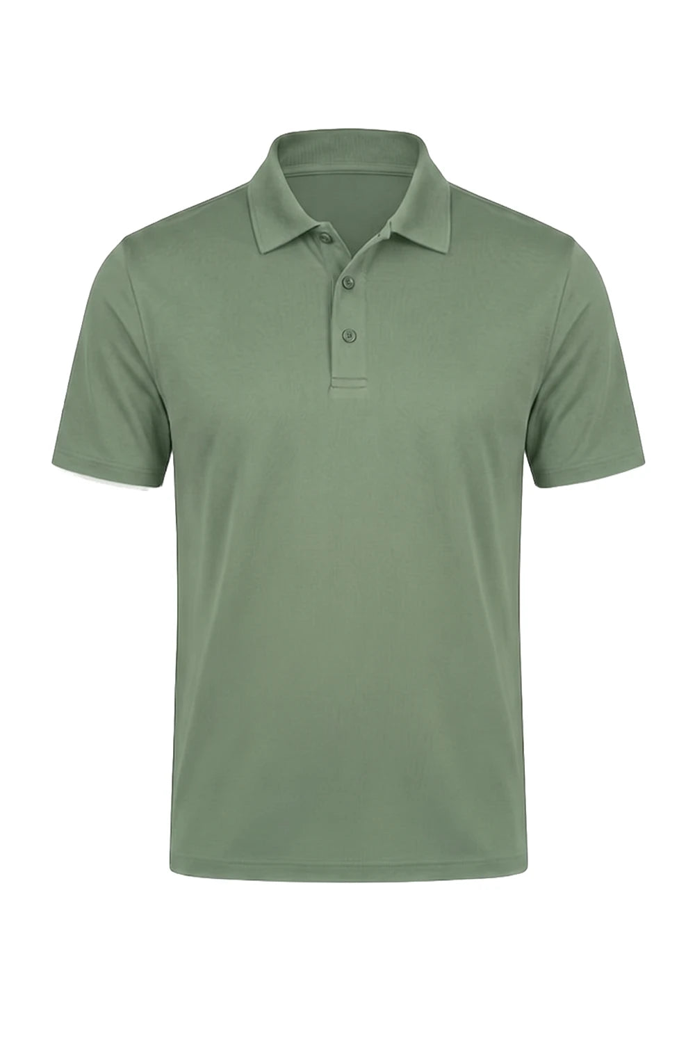 HOMME POLO VERT KAKI