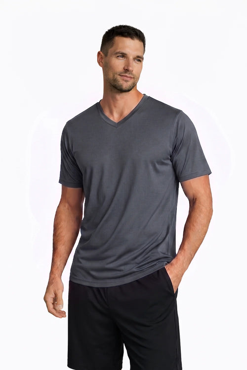 T-SHIRT COL-V RAFRAICHISSANT ANTI UV HOMME