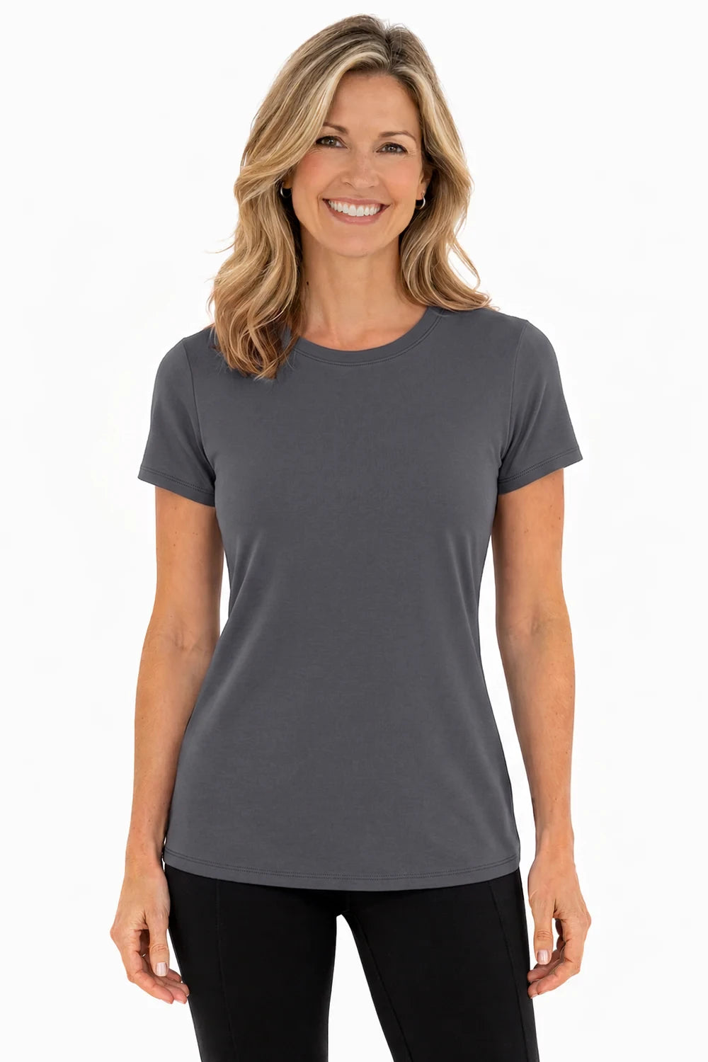 FEMME T-SHIRT CLASSIQUE GRIS