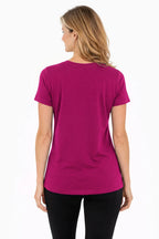 FEMME T-SHIRT CLASSIQUE ROSE