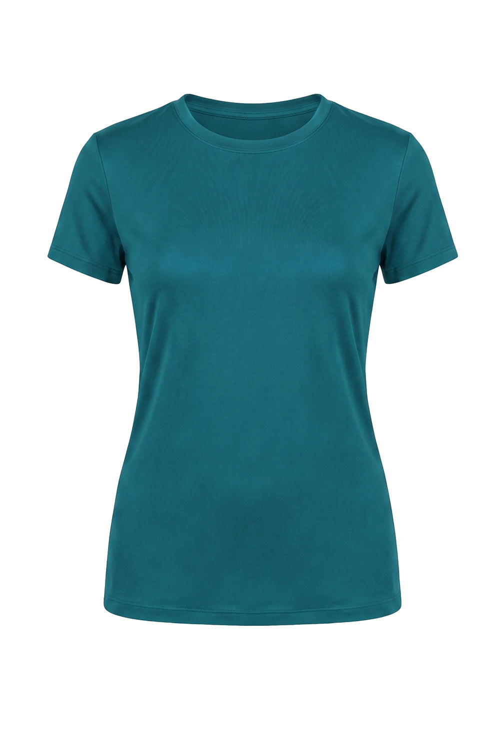 FEMME T-SHIRT CLASSIQUE VERT-BLEU