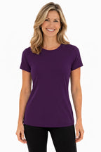 FEMME T-SHIRT CLASSIQUE VIOLET