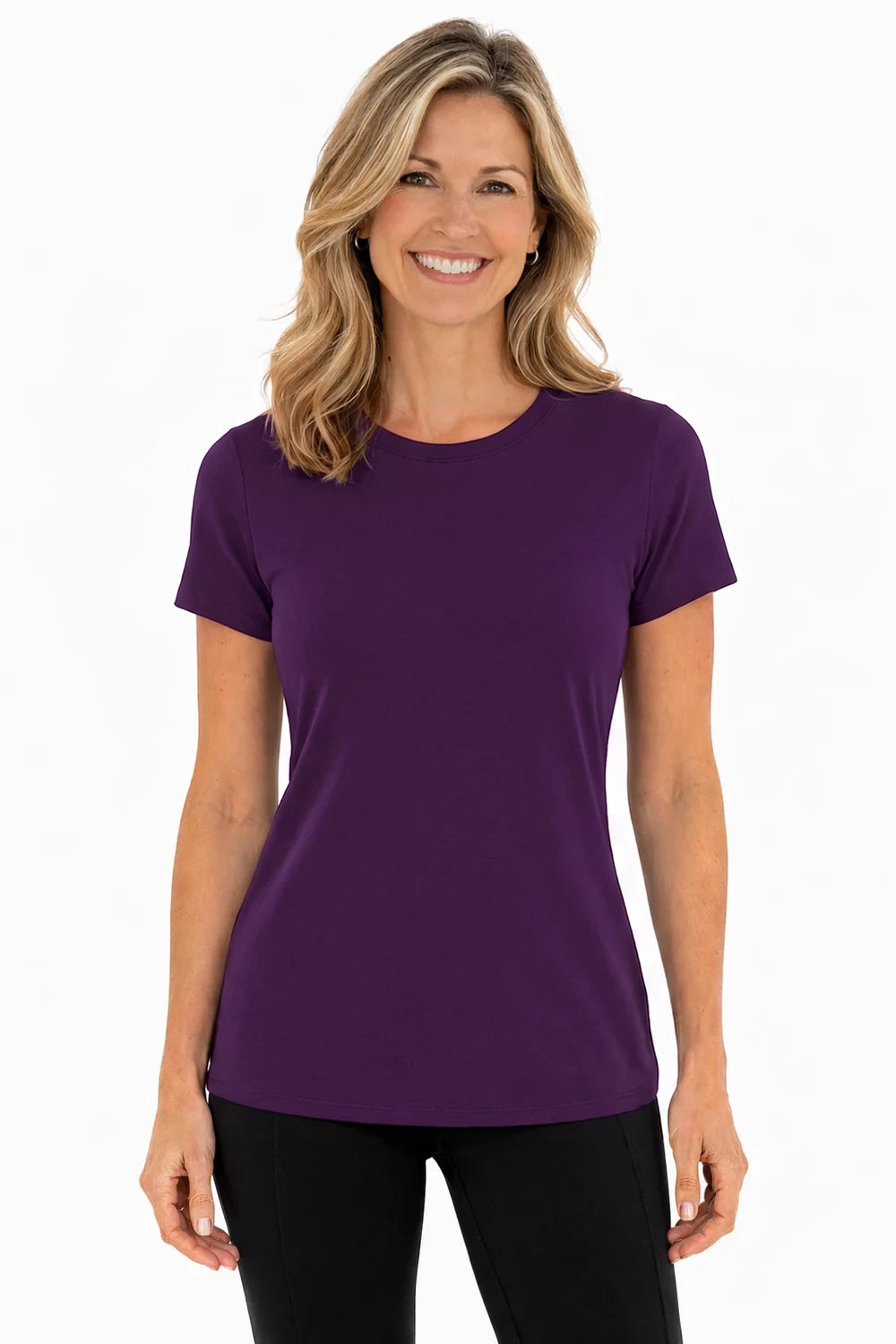 FEMME T-SHIRT CLASSIQUE VIOLET