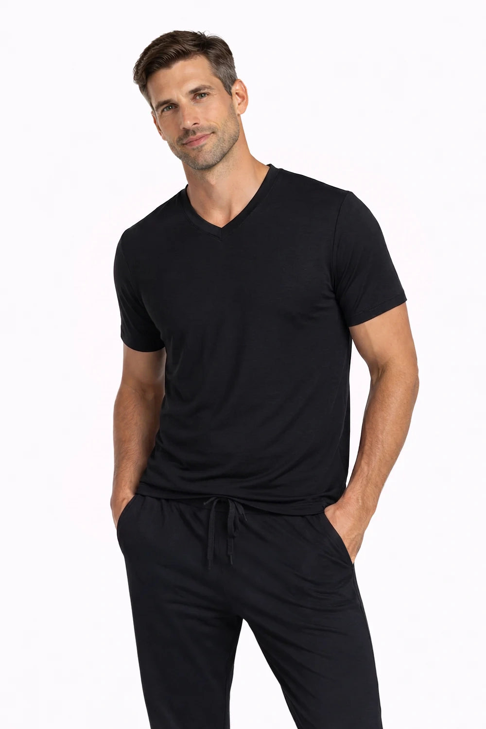 T-SHIRT COL-V RAFRAICHISSANT ANTI UV HOMME
