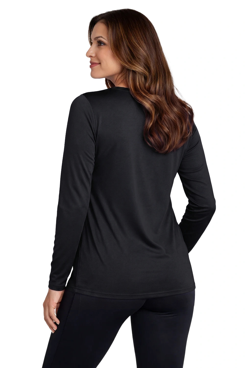FEMME T-SHIRT MANCHES LONGUES NOIR