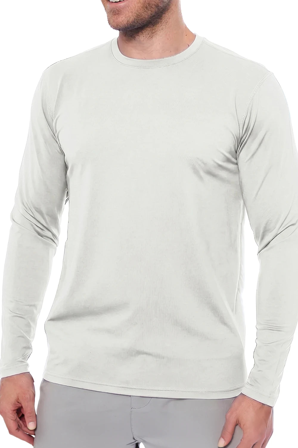 HOMME T-SHIRT MANCHES LONGUES BLANC