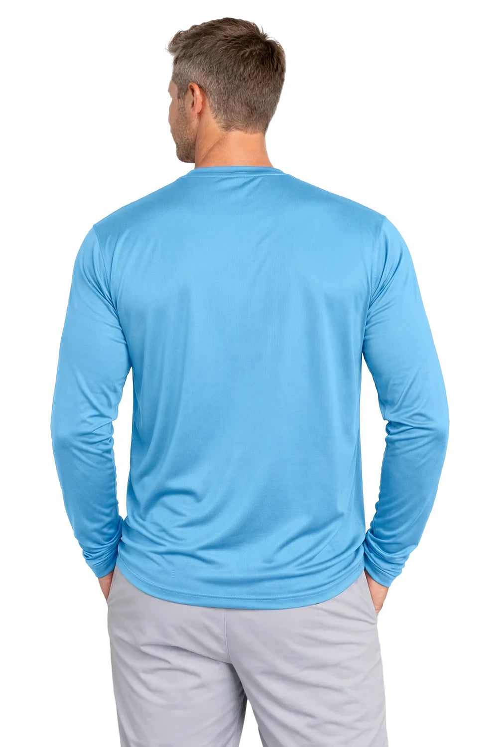 HOMME T-SHIRT MANCHES LONGUES TURQUOISE