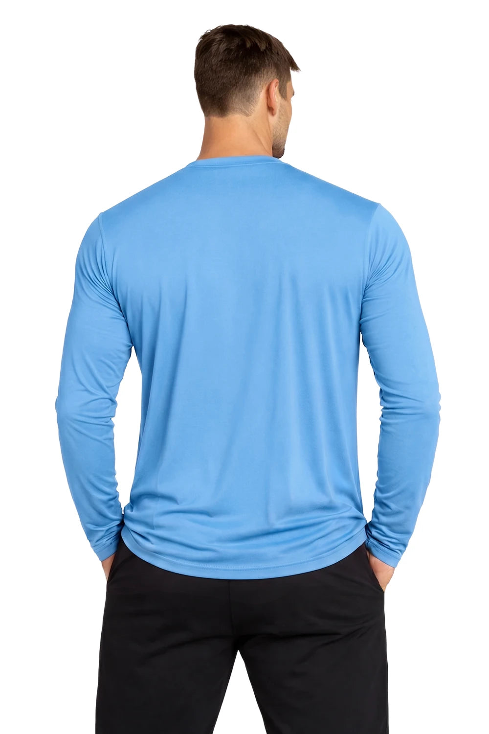 HOMME T-SHIRT MANCHES LONGUES BLEU