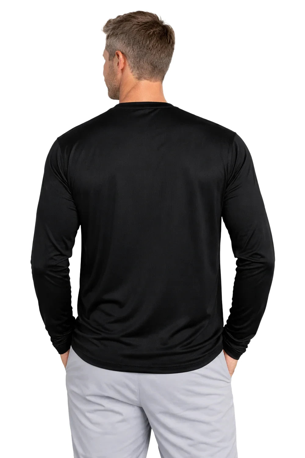 HOMME T-SHIRT MANCHES LONGUES NOIR