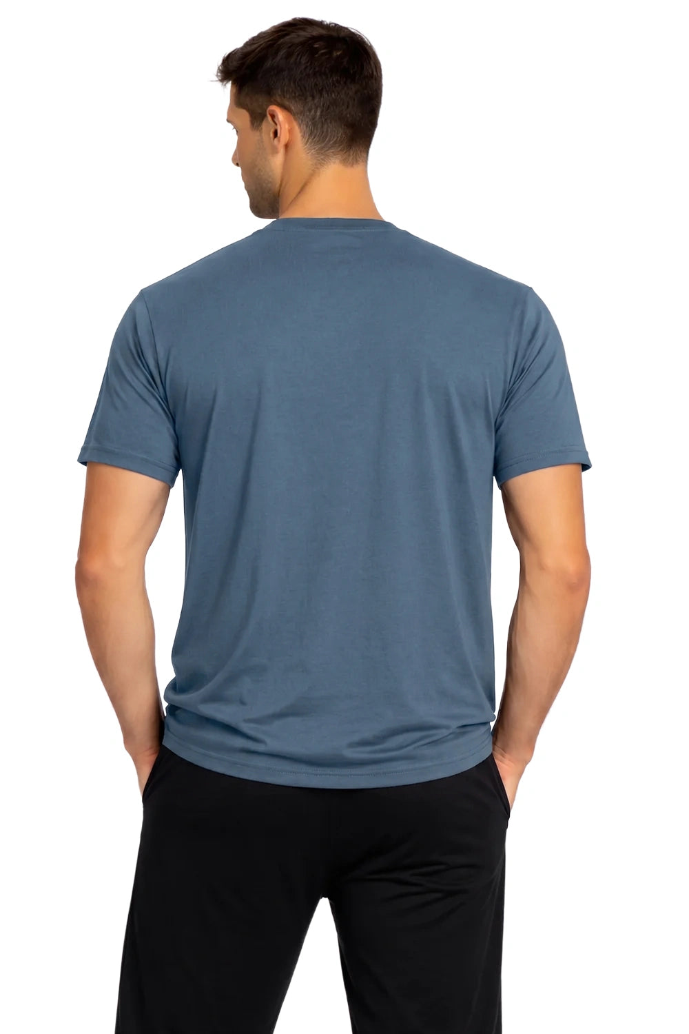 HOMME T-SHIRT AVEC POCHE GRIS BLEUTÉ