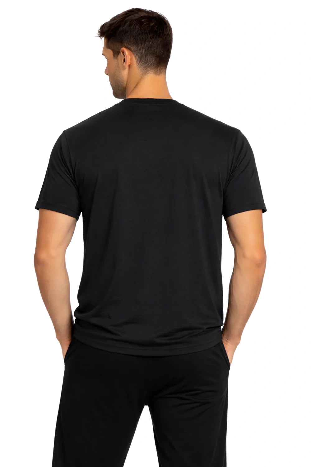 HOMME T-SHIRT AVEC POCHE NOIR