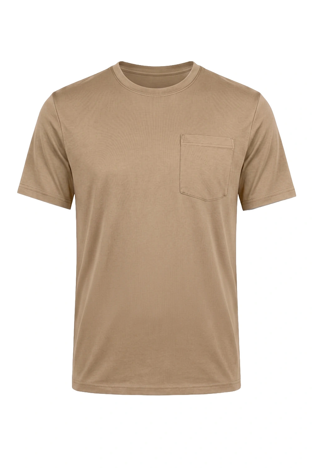 HOMME T-SHIRT AVEC POCHE JAUNE SABLE